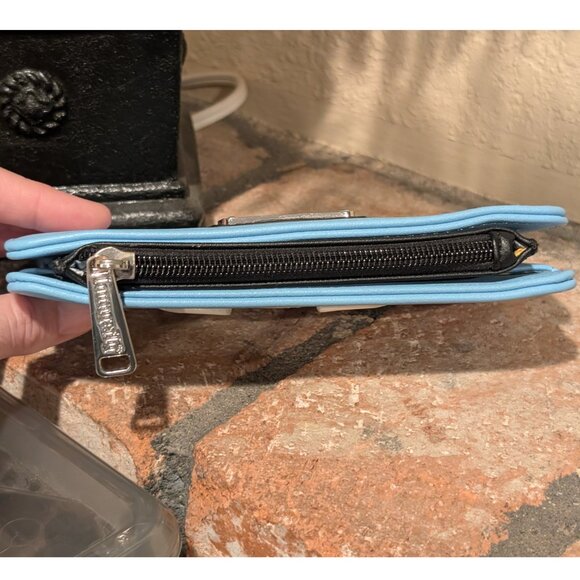 Loungefly Disney Parks, Dogs Flap Wallet Faux Leather Blue - Picture 3 of 10